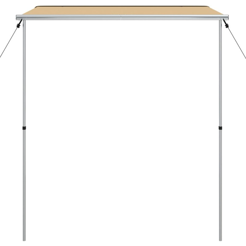 Dakota Fields 200cm W x 200cm D Fabric Beige Cover Retractable Trailer Awning