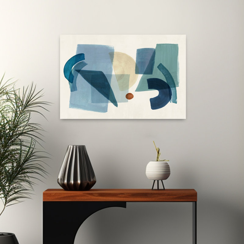 «Balancing The Quiet II», art mural contemporain abstrait, H 16 po x l 24 po