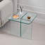 Table de chevet transparente - aucun assemblage requis, coffre-fort pour une utilisation quotidienne, bureau latéral, compact, élégant et fonctionnel