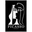 Oeuvre classique "Formes de portrait géométrique noir et blanc Picasso" sur-99142152-99142154