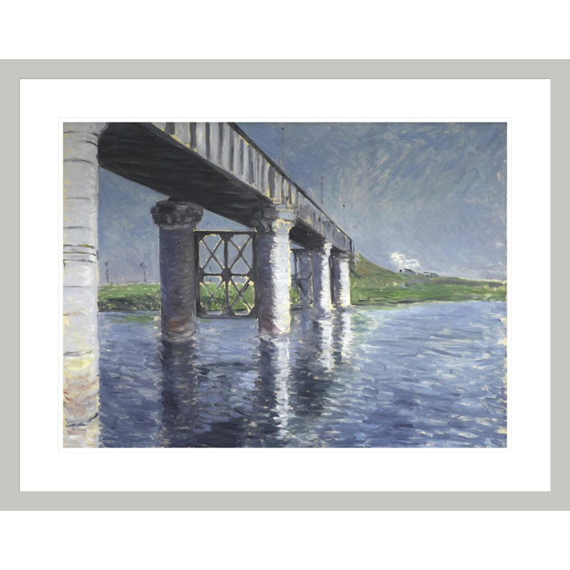 La seine et le pont de chemin de fer à Argenteuil (La seine et le pont du chemin de fer d'Argenteuil) par Gustave Caillebotte