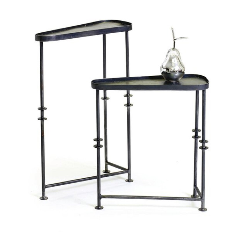 Ensemble de 2 tables de bout