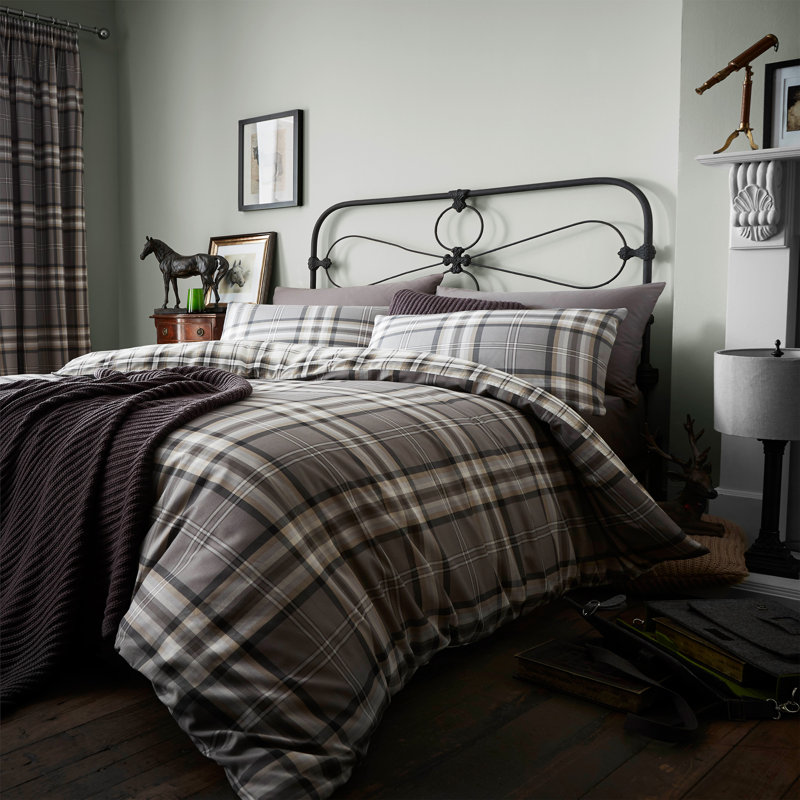 Kelso Pencil Pleat Room Darkening Curtains, Charcoal