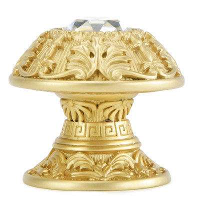 HYDE PARK KNOB; DECORATED WITH CLEAR SWAROVSKI CRYSTALS; ANTIQUE NICKEL FINISH