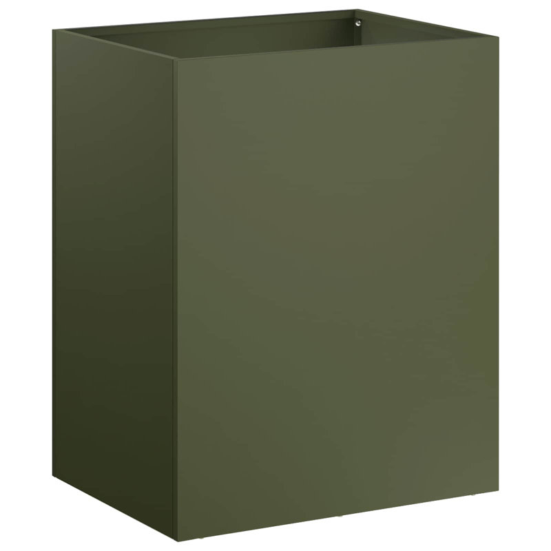 Planter, 40cm H x 40cm W x 30cm D, Olive Green, 1