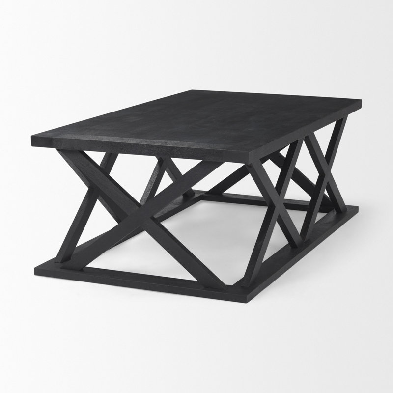Table basse Meggett, Noir, noir, noir, noir