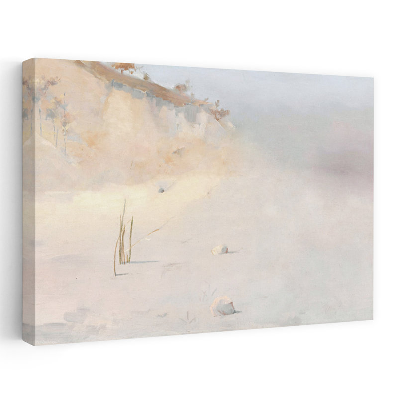 Paysage, art côtier abstrait, H 24 po x l 36 po