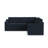 Sky 5PC Sectional Smoke Slope Arm