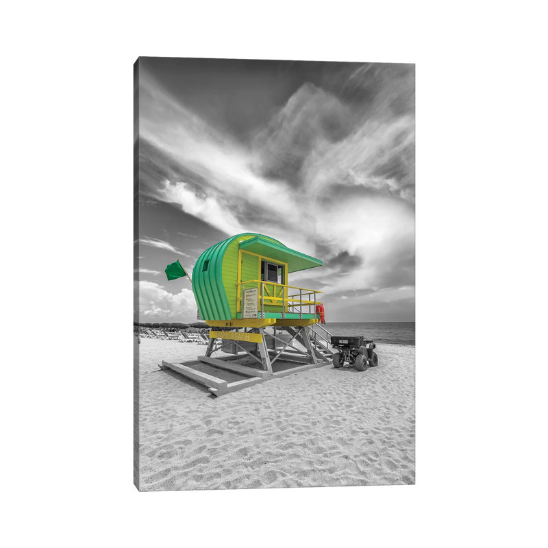 Typical Miami Beach by Melanie Viola - Wrapped Canvas Print, 66.04 cm H x 45.72 cm W x 1.91 cm D
