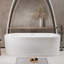 Baignoire en acrylique confortable et autoportante
