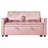 3-in-1 Convertible Sofa Bed With Reclining Backrest, Pull-out Couch With Pillows-1799282335