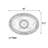 Oval Chandelier Ceiling Medallion-134284510