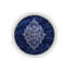Tapis décoratif bleu marine à motif traditionnel-414989930