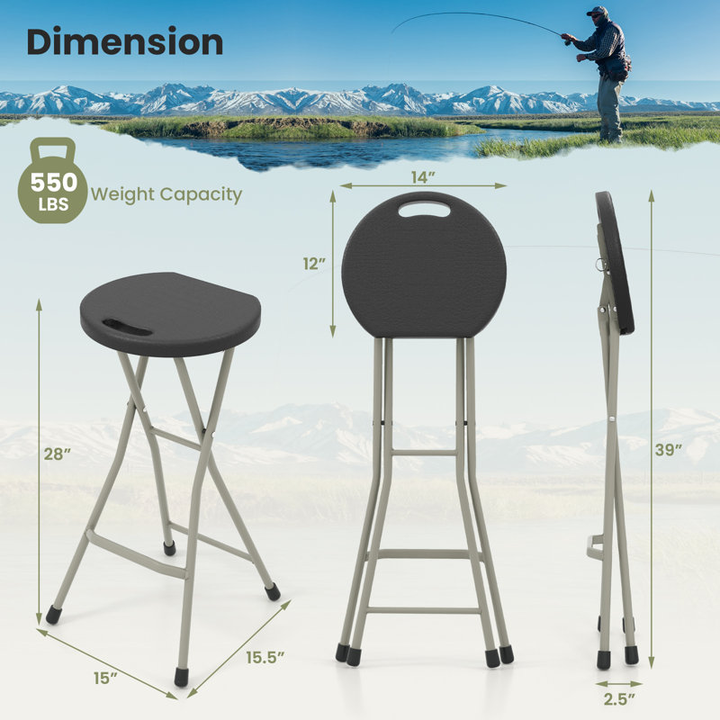 4 tabourets de pêche Arlmont & Co.