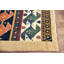 Tapis oriental tribal en laine noué à la main 3 pi 5 po x 4 pi 10 po