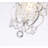Mini Crystal Plug-In Chandelier With Adjustable Hanging Cord And On/Off Switch For Bedroom, Bathroom, And Living Room