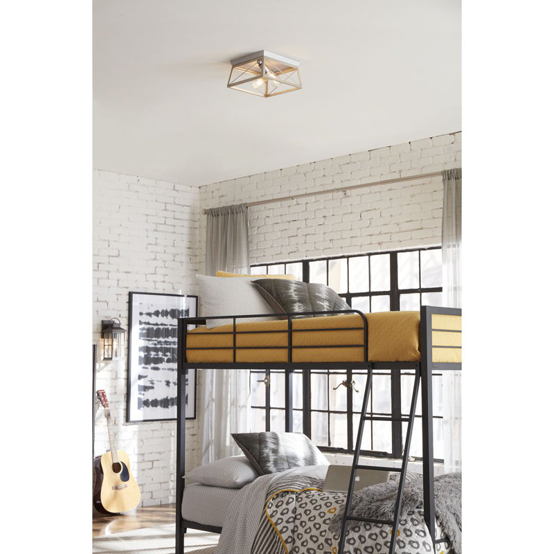 Oisin Flush Mount, Oak