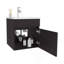 Meuble-lavabo flottant de 18 po avec une armoire et deux tablettes Primavera-1056920553