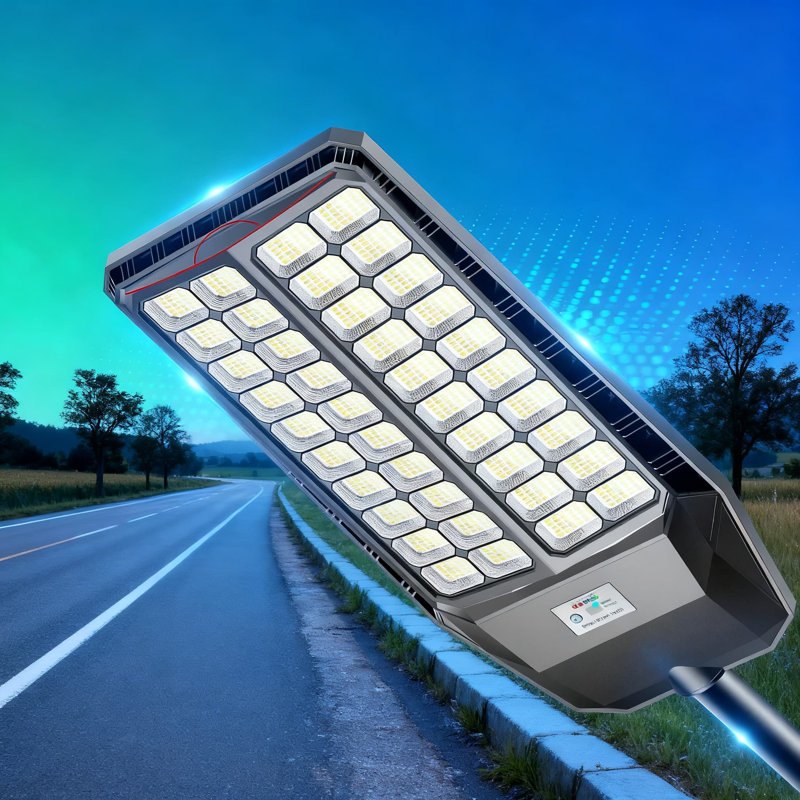 Éclairage extérieur solaire avec capteur de mouvement, projecteur DEL imperméable IP66 pour cour, éclairage crépuscule à l'aube, équivalent 9800W, couverture de 3300 mètres carrés, télécommande