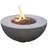 Humbert Bowl / Roca Outdoor Concrete Fire Pit 45,000 BTU - Includes Lava Rocks & PVC Cover-2082192383-2073045872-2073045879