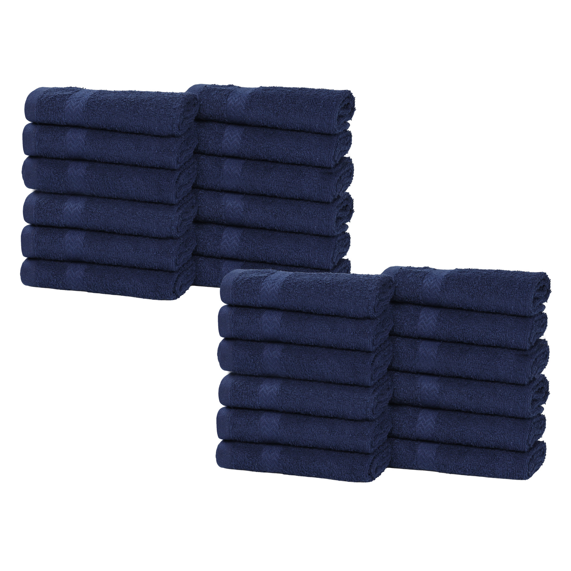 Franklin Cotton Lightweight Quick-Drying Face Towel Washcloth, Navy Blue