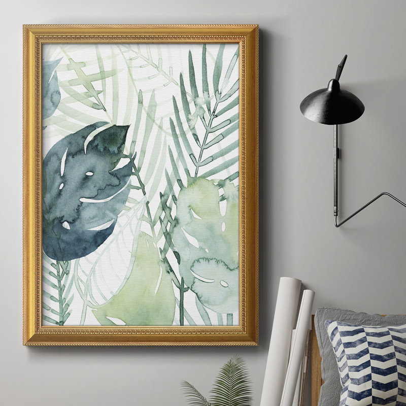 Palmier I, toile de qualité supérieure, prête à être accrochée, H 36 po x l 24 po x P 2,5 po