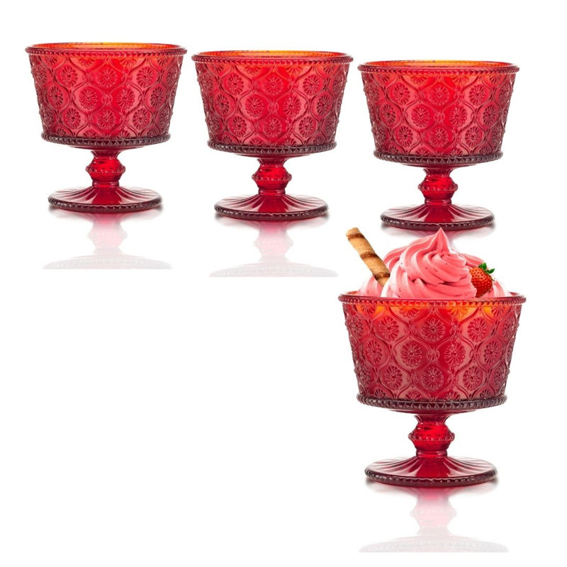 Bol à dessert Mitzi, Rouge
