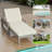 Outdoor Acacia Chaise Lounge-1311815984