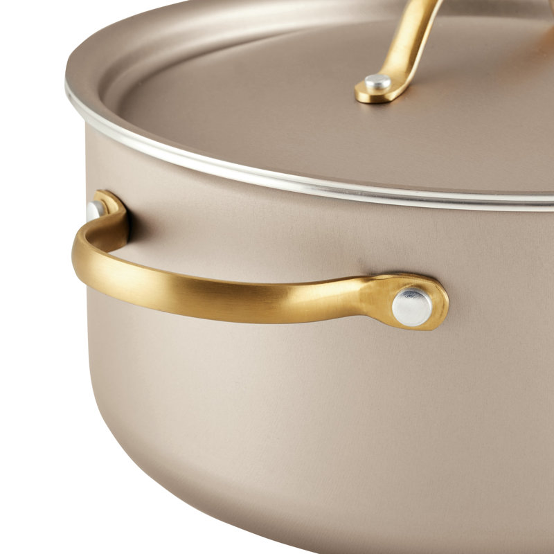Champagne Aluminum Nonstick 5.5 Quart Dutch Oven with Lid