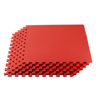 Carreau de sol en mousse polyvalente 3/8 po d'épaisseur 24 pieds carrés (6 carreaux)