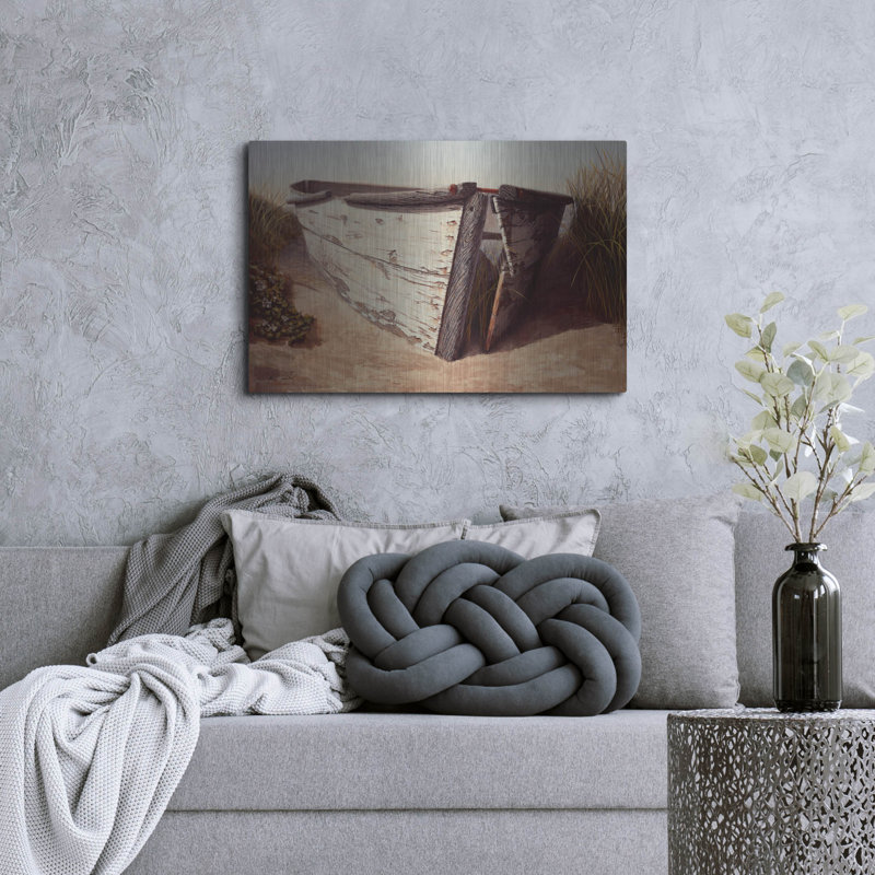 "Bateau blanc II" par Karl Soderlund, H 24 po x l 36 po