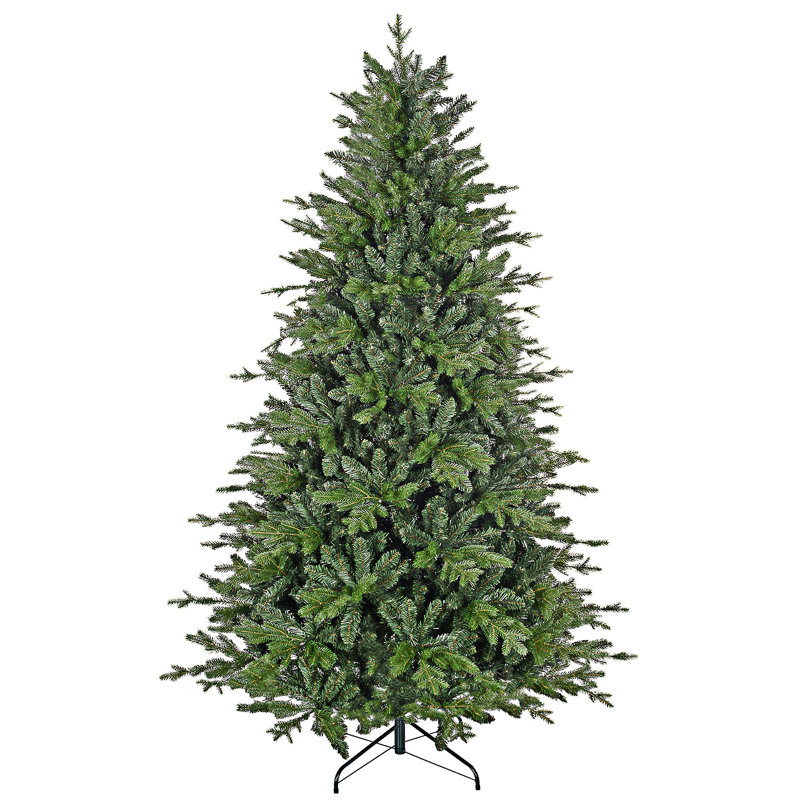 Arbre de Noël artificiel avec support en métal pliable 1309 pointes, 6'11"