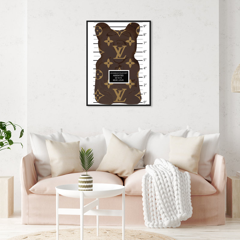 «LV Gummy» par Matt Bentley, impression sur toile, Toile avec cadre noir, H 24 po x l 20 po