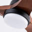 Ventilateurs de plafond de 42 pouces avec lumières et télécommande, ventilateur de plafond extérieur pour patio, ventilateur de plafond noir avec lumières pour chambre à coucher, moteur à courant continu silencieux, 3 pales en bois massif à DEL à intensité variable-1893896947-1893896904-1893896948