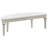 Colwood Silver Oak Upholstered Curved Bench