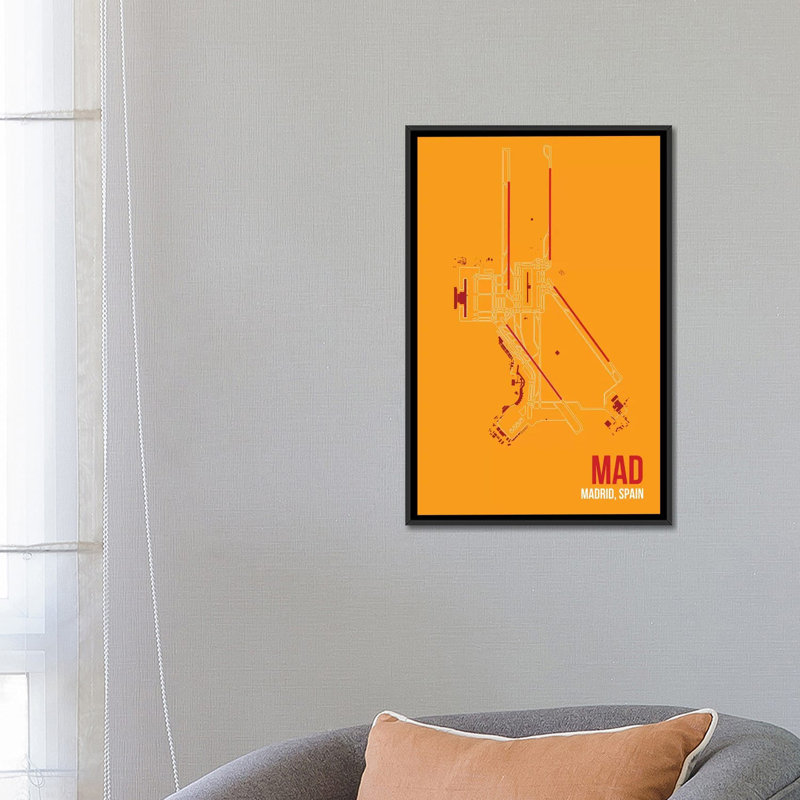 Modern & Contemporary, Black Framed Canvas, No Mat, 48" H x 32" W x 1.5" D