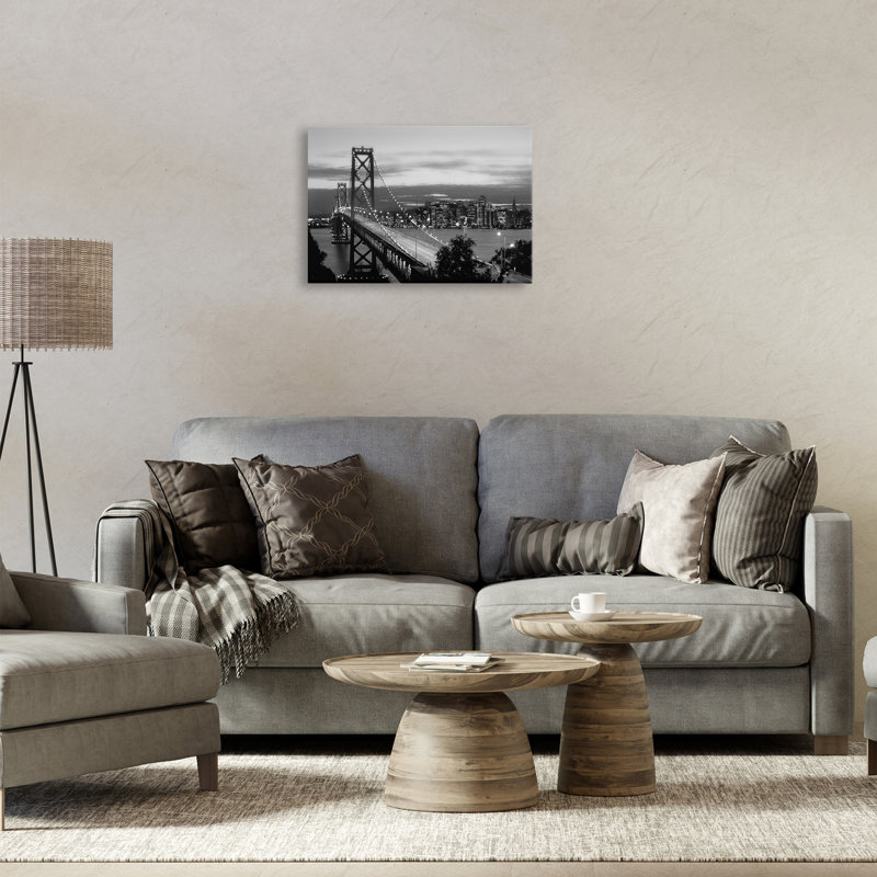 «City Bridge Lights at Night», art mural par Danita Delimont, H 16 po x l 24 po