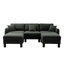 Élégant canapé modulaire en U à 3 places en tissu Boucle-717864813-717864819