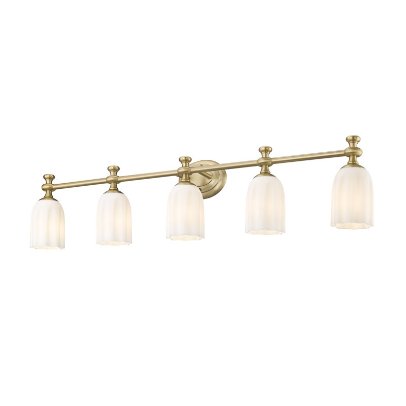 Ensemble de meuble-lavabo 5 lumières Amrutha, Or