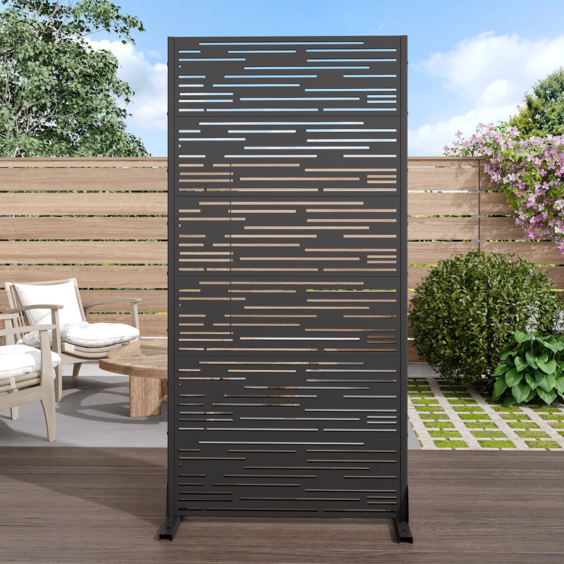 72"x 35" Outdoor Rectangular Metal Privacy Screen