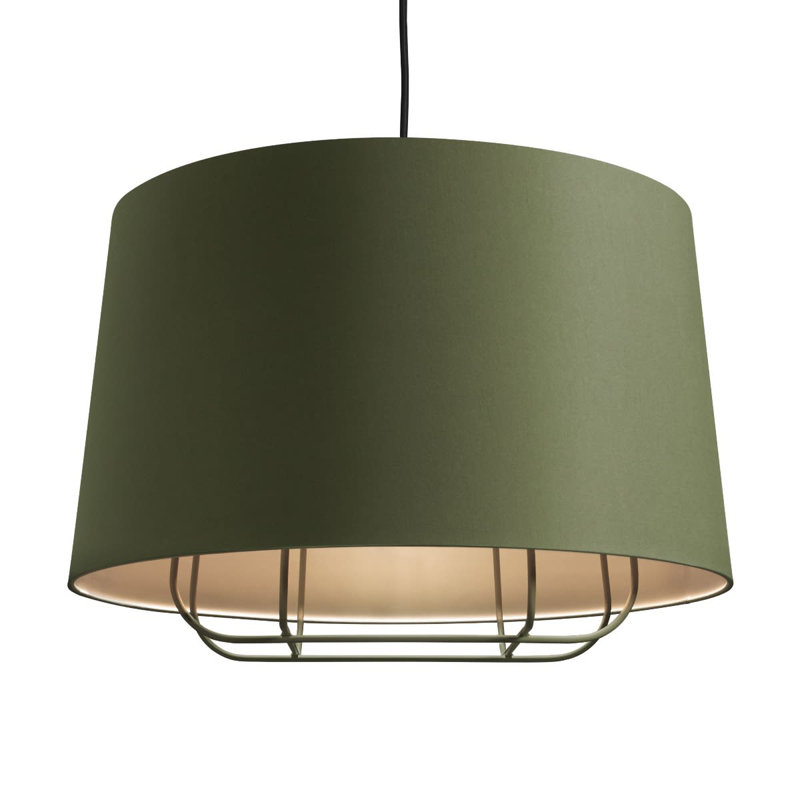 Perimeter 1 - Light Pendant, Olive, 17" H x 23" W x 23" D