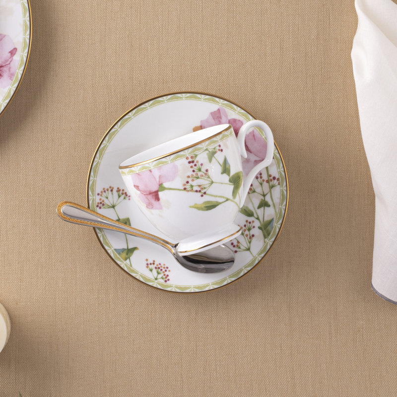 8 tasses de coquelicots Noritake