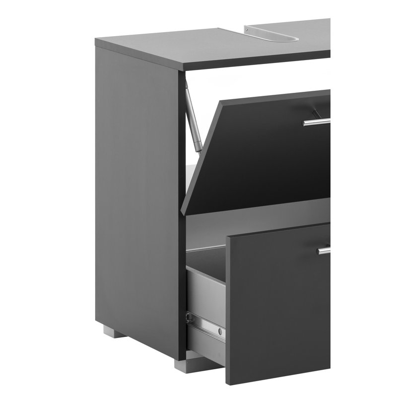 Flosi 40.2cm Single Bathroom Vanity Base Only, Anthracite