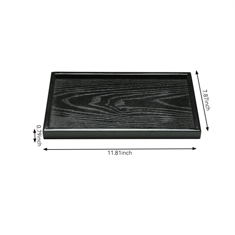 Picciola Wood Tray, 0.79" H x 11.81" W x 7.87" D