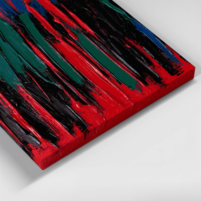 Neo Expressionism 6 Black Canvas Wall Art