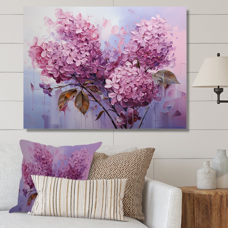 Lilas beauté dévoilée III - impression, Toile tendue, H 34 po x l 44 po x P 1,5 po
