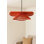 Lustre réglable élégant, rouge et noir, de 19,7 po x H 7,1 po | Corps en plastique durable avec capuchon en macramé | Hauteur réglable de 7,1 à 20,5 pouces | Douille E27, 40 W maximum (ampoule non incluse) | Parfait pour la décoration intérieure moderne