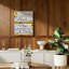 Support mural en bois massif gris moderne et rustique Faith Hope