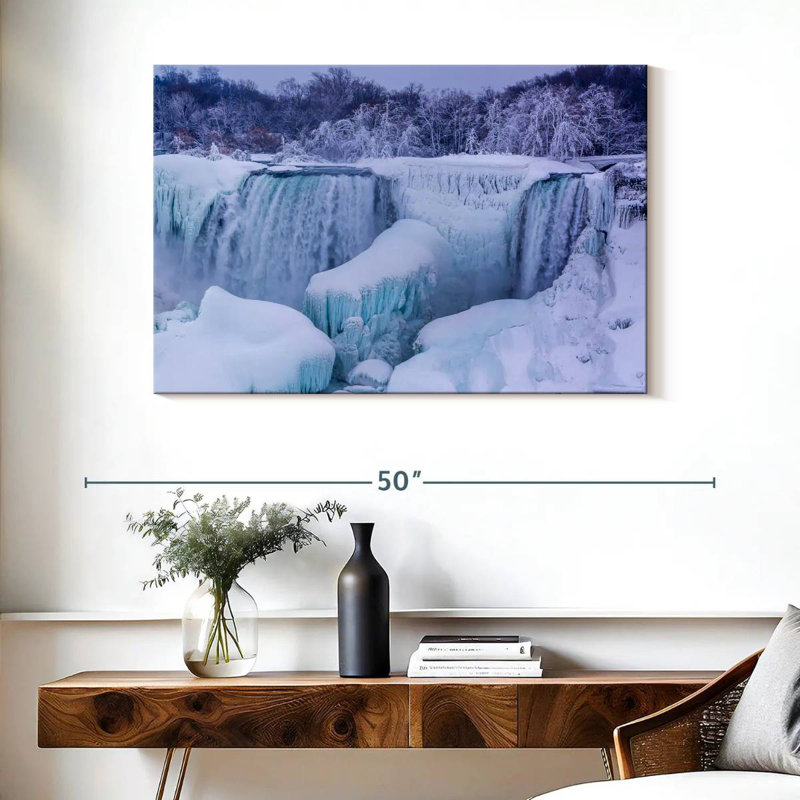 Alvord Frozen Niagara Falls, 26" H x 39" W