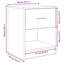 Armoire de chevet en bois d'ingénierie vidaXL 15,7 po x 13,4 po x 19,7 po-2123128370